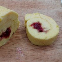玫瑰花醬蛋糕卷的做法 步骤8