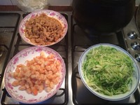 花椰菜豬肉蝦仁炒飯的做法 步骤9