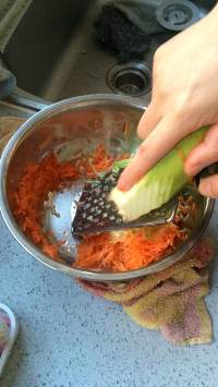 煎西葫蘆胡蘿卜丸子的做法 步骤1
