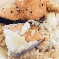 電飯鍋三文魚焗飯的做法 步骤4
