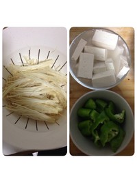金針菇燴豆腐（少油）的做法 步骤1
