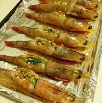 三香烤大蝦的做法 步骤3