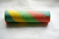 五彩斑斕的彩虹蛋糕卷 #皮黑森林#的做法 步骤12