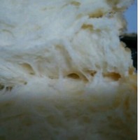 普通面粉做拉絲面包（燙種加中種 松下105面包機版）的做法 步骤4