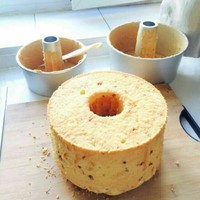 香草百合戚風蛋糕（17和18蛋糕一起烤）的做法 步骤10