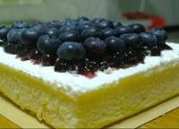 方格藍莓蛋糕的做法 步骤1