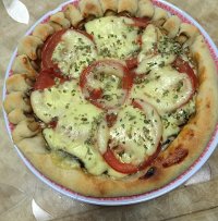 蘑菇花邊披薩的做法 步骤2