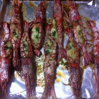 芝士蒜蓉烤阿根廷紅蝦的做法 步骤9