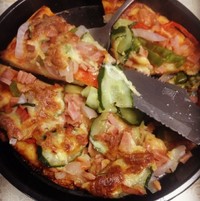 黃瓜火腿披薩的做法 步骤5
