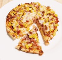 超簡單玉米培根火腿披薩的做法 步骤4