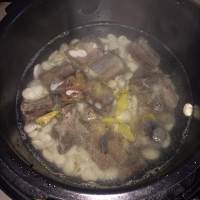 白芸豆山藥臘排骨湯的做法 步骤4
