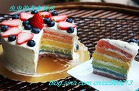 彩虹蛋糕（戚風法）的做法 步骤9