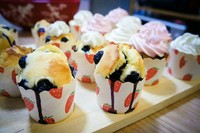 【廚娘養成記】香濃藍莓瑪芬cupcake的做法 步骤8