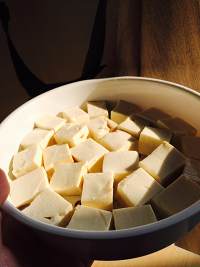 香煎小豆腐的做法 步骤3