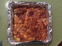 烤奧爾良雞腿肉土豆的做法 步骤3