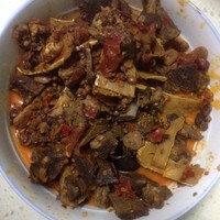 紅燒羊肉豆豉青椒燜面的做法 步骤2