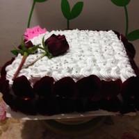十寸戚風玫瑰花生日蛋糕蛋糕的做法 步骤9