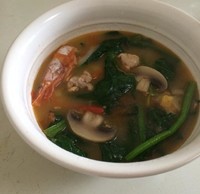 蘑菇鮮蝦湯的做法 步骤5