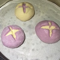 玉米紫薯開花饅頭的做法 步骤8