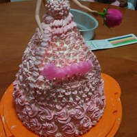 芭比公主蛋糕的做法 步骤5