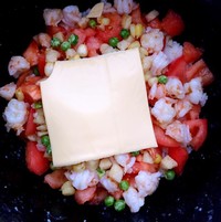 奶酪西紅柿海鮮飯（懶人版）的做法 步骤2