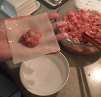 芹菜蝦仁豬肉餛飩的做法 步骤6