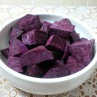 紫薯開花饅頭的做法 步骤1