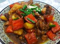 【營養好吃的家常菜】土豆胡蘿卜燒雞的做法 步骤5