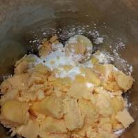 燕麥香蕉乳酪蛋糕（豆漿機果汁功能）的做法 步骤5