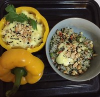 馬蘇里拉起司焗彩椒雜菜飯的做法 步骤3