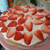 小嶋海綿草莓裸蛋糕一次成功的做法 步骤3