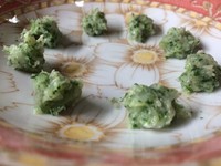 寶寶輔食 - 可愛的蝦菜泥丸子的做法 步骤3