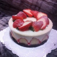 草莓酸奶慕斯蛋糕的做法 步骤16