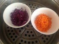 【快手輔食】紫甘藍胡蘿卜豆腐飯（10m+）的做法 步骤5