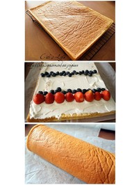 水果奶油蛋糕卷 ◆小山進卷◆的做法 步骤10