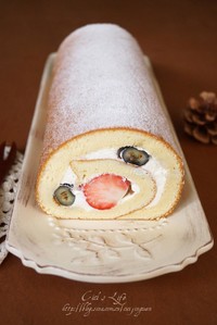 水果奶油蛋糕卷 ◆小山進卷◆的做法 步骤11