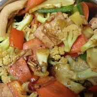 干鍋花菜的做法 步骤2