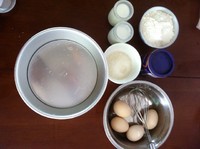 自制老酸奶蛋糕的做法 步骤1