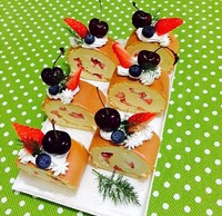 奶油水果裝飾蛋糕卷的做法 步骤14