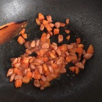 番茄火腿焗飯的做法 步骤2