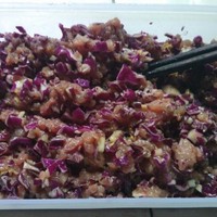 紫甘藍肉餡包子的做法 步骤1