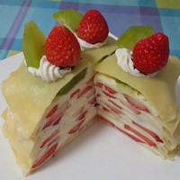 草莓乳酪千層蛋糕的做法 步骤9