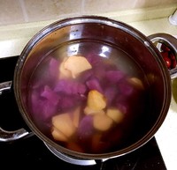 紫紅薯紅棗年糕燕麥粥的做法 步骤2