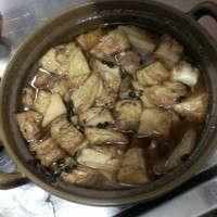 豆豉燜豆腐肉的做法 步骤6