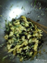 素三鮮餡餃子（木耳，黃瓜，雞蛋）的做法 步骤4