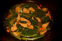 營養湯---菠菜豬肝湯的做法 步骤7