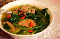 營養湯---菠菜豬肝湯的做法 步骤11