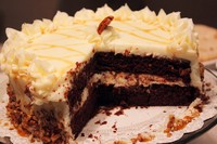 波本威士忌巧克力蛋糕的做法 步骤8