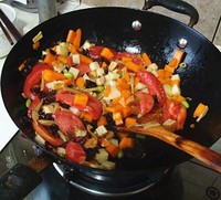西紅柿南瓜疙瘩湯的做法 步骤4