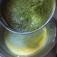 抹茶蜜豆蛋糕卷的做法 步骤6